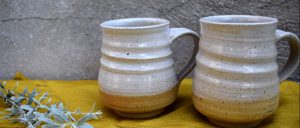 Ceramic tea cups made by Ayelet Sembira
